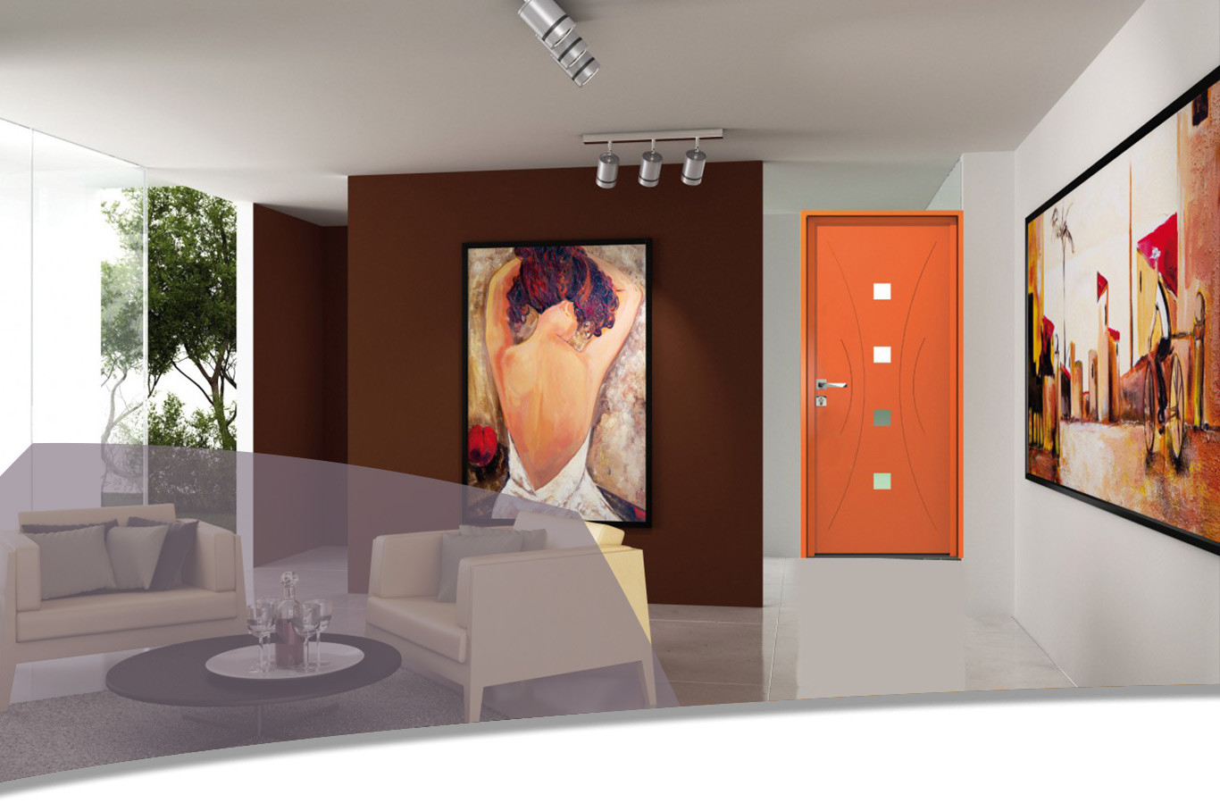 Portes d'entrée aluminium ou pvc sur mesure - Menuiseries Bouvet